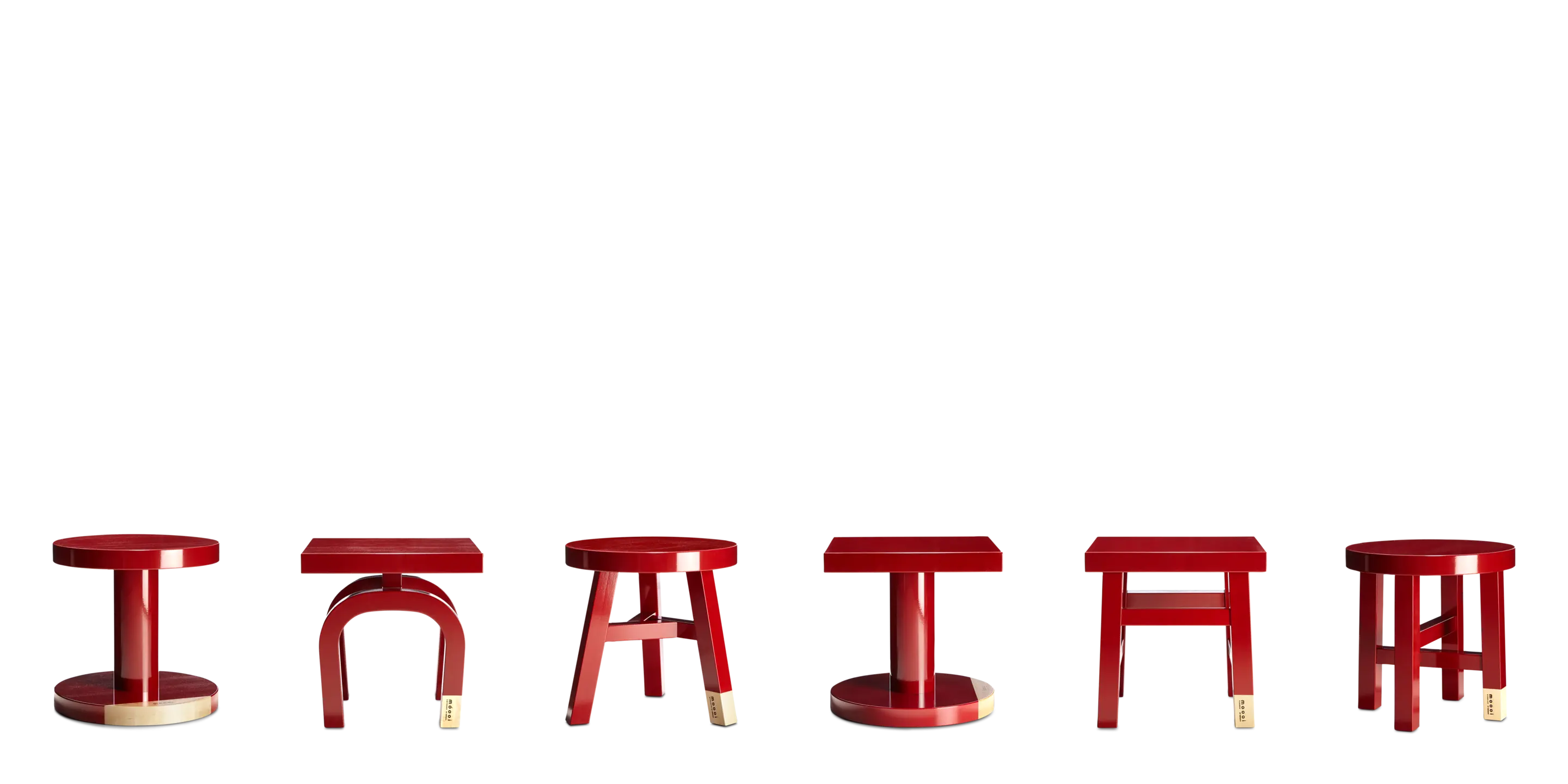 Common Comrades side table family all six tables